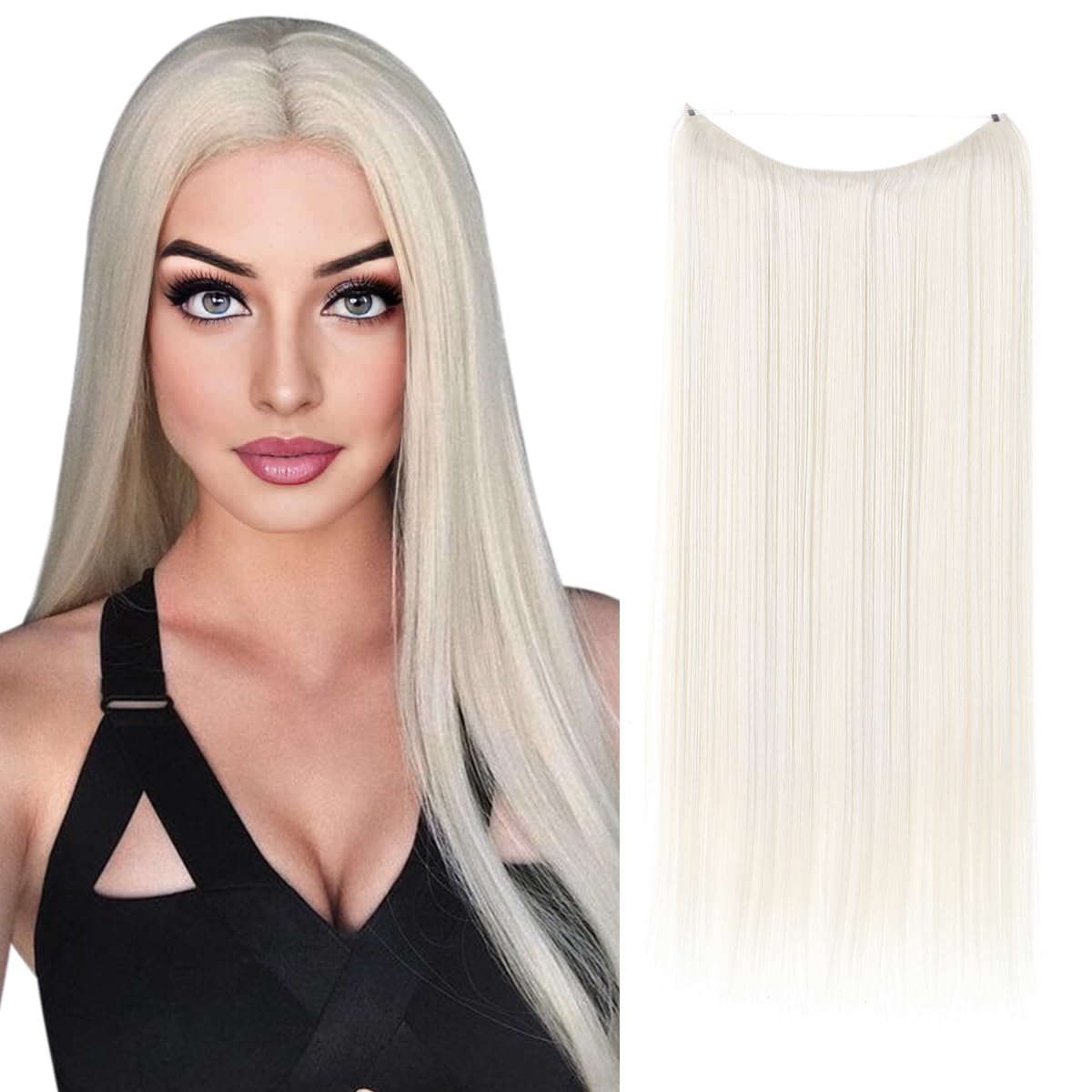Platinum Blonde Straight Halo