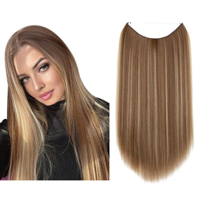 Halo lisse Châtain Cendré Moyen/Blond Cendré