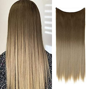 Braun zu Aschblond glatter Halo