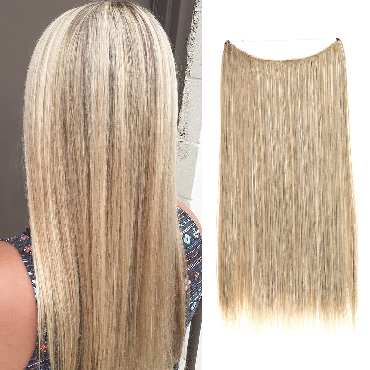 Dark Blonde Straight Halo
