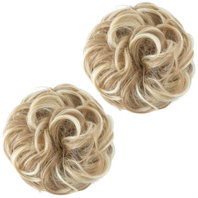 Dunkelblonde Haarknoten (2 Stück)
