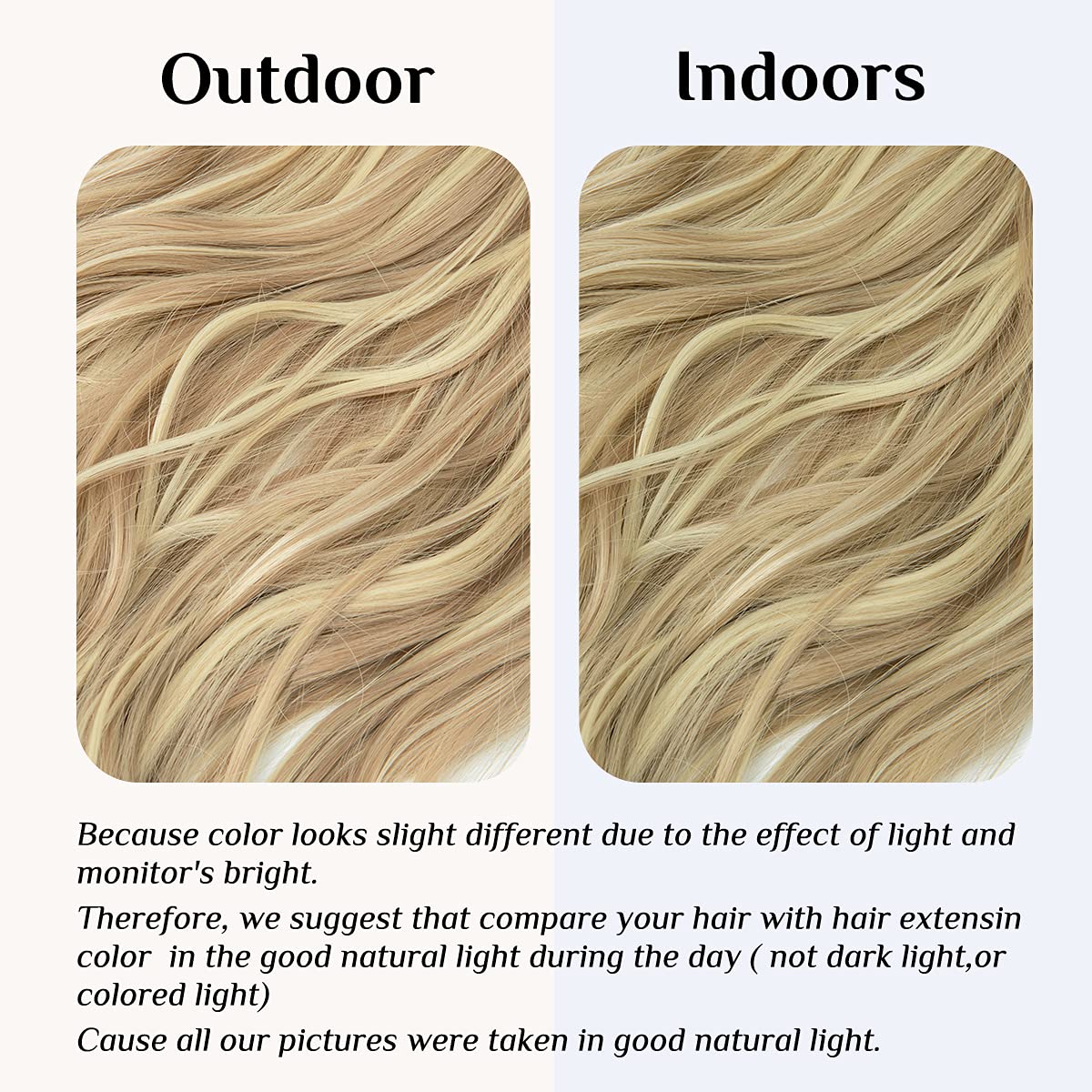 Extensions de cheveux Halo blond foncé