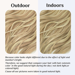 Extensions de cheveux Halo blond foncé