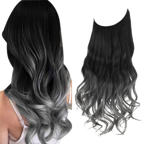 Extensions capillaires Halo Noir à Gris