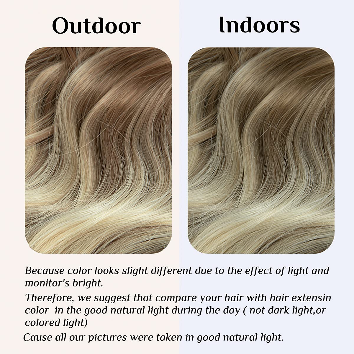 Haarverlängerungen von Braun zu Platinblond mit Halo-Effekt