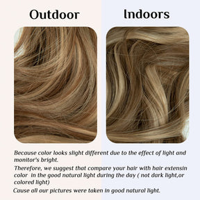 Asch Mittelbraun/Aschblond Halo Haarverlängerungen