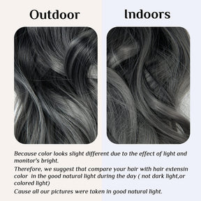 Extensions capillaires Halo Noir à Gris