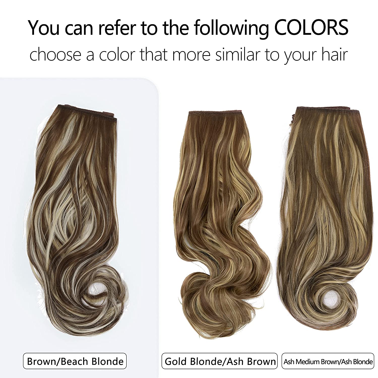 Extensions capillaires Halo blond plage/châtain